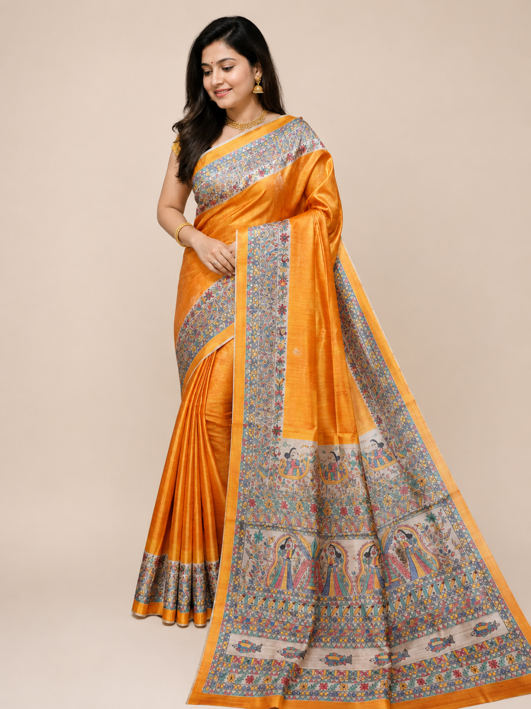 Advita Madhubani Ghicha Tussar