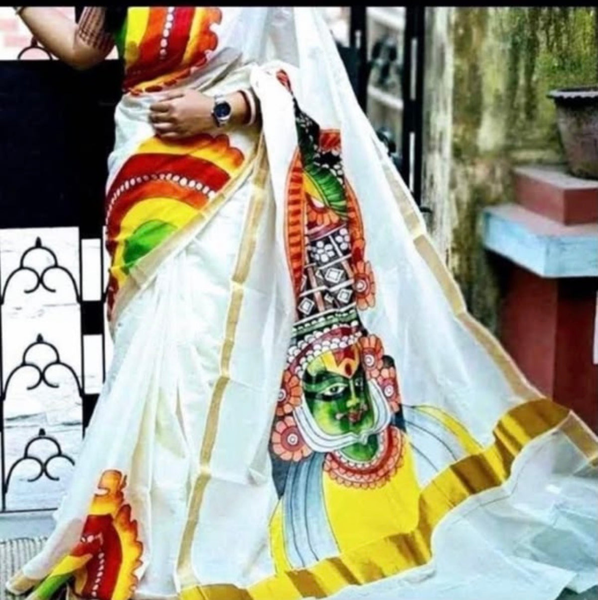 ADVITA Srona : Cotton Onam special saree